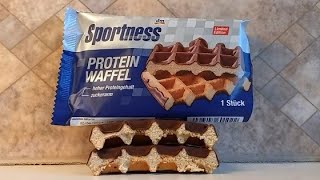 TasteTest DM Sportness Proteinwaffel [upl. by Barret]