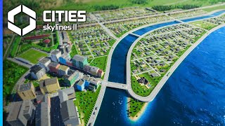 Waterfront Housing amp Quays my BIGGEST Project Yet — Cities Skylines 2 [upl. by Assenej]