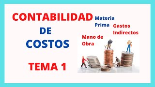 QUE ES LA CONTABILIDAD DE COSTOS  CONCEPTOS DEFINICIONES Y SU APLICACION  COSTOS [upl. by Asserat]