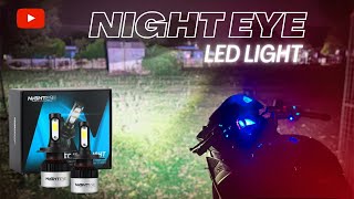 Pulsar Rs 200 LED Light NIGHTEYE LED Headlight [upl. by Duile984]