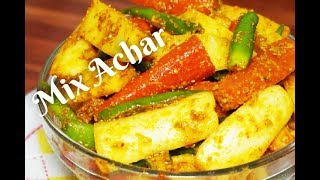 मिक्स अचार की अनोखी रेसिपी जो उँगलियाँ चाटने को मज़बूर कर दे  Mixed pickle recipebest pickle recipe [upl. by Kasey]