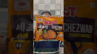 Jackpot Schezwan noodles review 😖 trending youtubeshorts viral shorts shortvideo [upl. by Lauree]