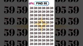 Find Number 95 in 59  Test Your 🧠 test skills quiz short [upl. by Anitsihc]