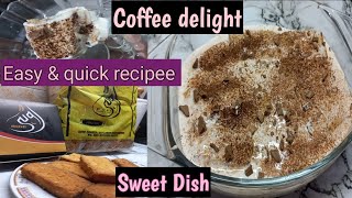 Coffee Delight  Easy amp quick recipe coffee delight with Cake Rus or Rusk [upl. by Storm276]