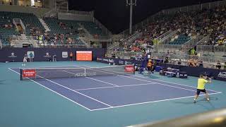 Hubert Hurkacz great point in Slow Motion vs Thiem Court Level ATP Match [upl. by Chelton]