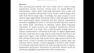 Label Decoupled Medical Image Segmentation With Spatial Channel Graph Convolution and Dual Attention [upl. by Lashonde766]