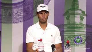 Nadal Talks about Comparison With Ashley Barty Wimbledon [upl. by Colner]