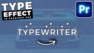 How To Create a TYPEWRITER EFFECT In Premiere Pro [upl. by Hyams355]