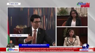 REAL NEWS  NY VAOVAO MARINA MIVANTANA 11 NOVEMBRE 2024 madagascar [upl. by Engdahl]