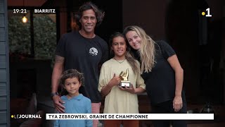 Tya Zebrowski 11 ans à peine et déjà vicechampionne de France de surf quotadultequot [upl. by Bubb]