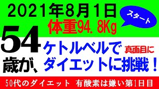 54歳が本気で挑むケトルベルダイエット。インターバルトレーニングで有酸素運動なしでの減量に挑みます。 [upl. by Mikiso]