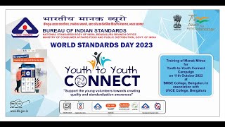 Bureau of Indian Standards  Youth to Youth Quality Connect Campaign training program 2023 [upl. by Jauch]