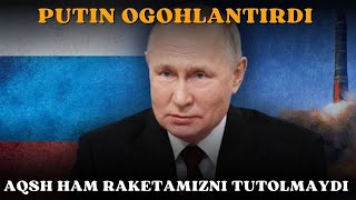 PUTIN RAKETALARIMIZNI AQSH HAM TUTOLMAYDI UKRAINAGA QUROL BERGAN HAMMAGA JAVOB BERAMIZ [upl. by Gwyn642]