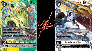 Digimon TCG DCGO Omnimon ACE vs Nature Beast [upl. by Meryl]