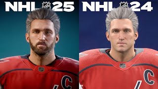 NHL 25  Player Faces Comparison NHL 24 [upl. by Ziul]