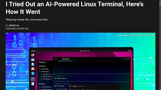 I Tried Out an AIPowered Linux Terminal Here’s How It Went  12 [upl. by Polloch]