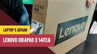 Unboxing Laptop Lenovo IdeaPad 3 14ITL6HYID Arctic Grey [upl. by Neelasor861]