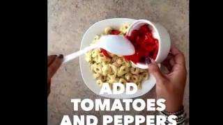 Pesto Three Cheese Tortellini Pasta Salad Recipe [upl. by Takeshi855]