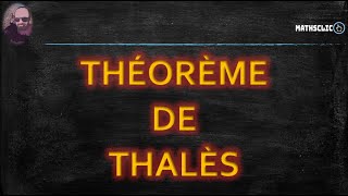 🔴MATHSCLIC EXERCICE  THÉORÈME DE THALÈS [upl. by Cuhp355]