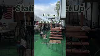 Stationary RV outdoor Living Tour [upl. by Freudberg]