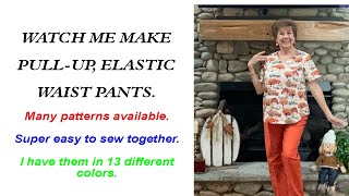 Sewing PullUp Pants  Make a Pair in Every Color [upl. by Noemi]