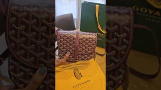 Unboxing  Goyard Belvedere PM  Burgundy paris luxuryshopping goyard goyardbelvedere paris2024 [upl. by Jemina482]