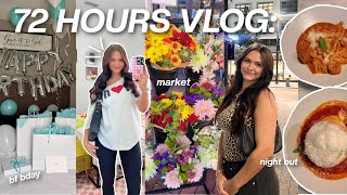 72 hours in my life VLOG bday celebration working bookstore hurricane shopping  more [upl. by Audres]