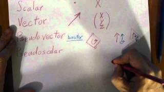 Scalars Vectors and Pseudo Vectors and Scalars [upl. by Worra]