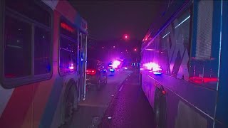 Man shot killed by police after stabbing bus passenger APD [upl. by Kampmann]