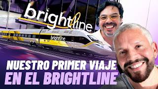 ¡VIAJAMOS EN EL BRIGHTLINE TRAIN POR PRIMERA VEZ 🚅 DE MIAMI A ORLANDO ☀️ Rodner y Ernesto [upl. by Hanoy]