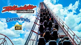 2021 Intimidator Roller Coaster On Ride Back Row 4K POV Carowinds [upl. by Esertak832]