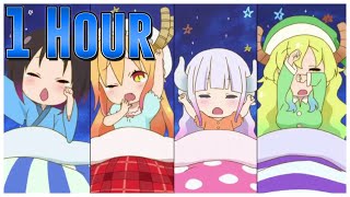 Chorogonzu  Ishukan Communication Miss Kobayashis Dragon Maid END1 hourSeamless Loop [upl. by Ezara]