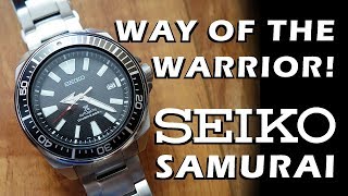 Way of the Warrior Seiko Prospex quotSamuraiquot SRPB51 Automatic Dive Watch Review  Perth WAtch 92 [upl. by Mairam]