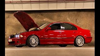 BMW E39 M5 V8 exhaust sound Cold start revvs flyby acceleration M5 BMW [upl. by Rollins]