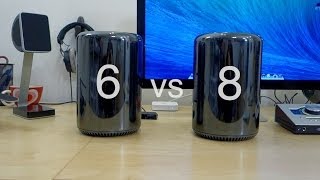 New Mac Pro 6Core vs 8Core Benchmarks amp Impressions 2013  2014 [upl. by Al]