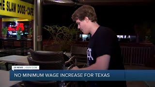 No minimum wage increase for Texas [upl. by Otilrac]