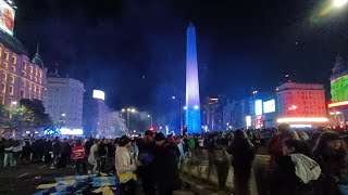 ARGENTINA campeón de la Copa América 2024 festejos de madrugada en el Obelisco [upl. by Krum638]