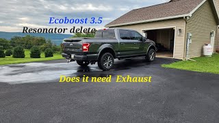 2018 F150 35 Ecoboost Resonator Delete DO I NEED AN EXHAUST bestexhaust ecoboost ford [upl. by Ahsilet]