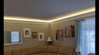 Living Room Upgrades with LED Cove Lighting [upl. by Eojyllib]