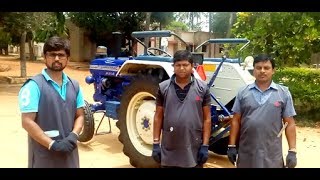 How to Adjust the brakes in Farmtrac Tractor  Hindi [upl. by Atalayah]