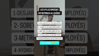 Les 5 plus grosses entreprises au Québec [upl. by Pembroke431]