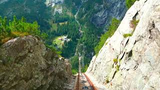 Gelmer Funicular in 4K Switzerland [upl. by Junette]