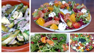 🥗7 салатов без майонеза на 🍽 ПРАЗДНИЧНЫЙ СТОЛ Быстрые и вкусные салаты на новый год 2024🥂 [upl. by Analra255]