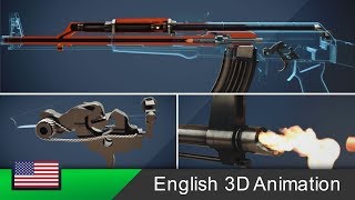 AK47  How this rifle works Animation [upl. by Ariday]