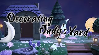 Decorating Judys Yard  Animal Crossing New Horizons [upl. by Kelda]