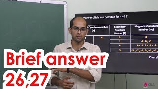 20Chemistry  Quantum mechanical model of atom  Brief answer 2627 [upl. by Atnoved213]