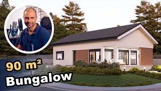 Bungalow schlüsselfertig  Haustour durch einen Bungalow mit 90 m²  360° Tour [upl. by Aloisia]