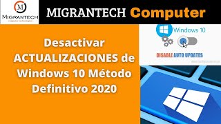 🌀 Desactivar ACTUALIZACIONES de Windows 10 Método Definitivo 2020 [upl. by Juan157]