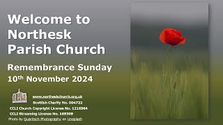 Northesk Parish Church Remembrance Service Sunday 10th November 2024 [upl. by Nnylyoj]