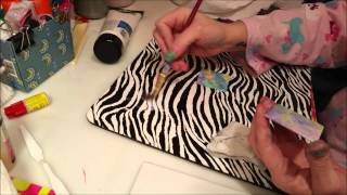 Tutorial How To Make Rice Paper Art Tiles [upl. by Aleron]